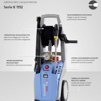 Kränzle idropulitrici ad acqua fredda 1152 TST
