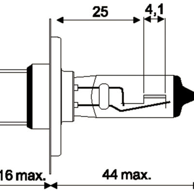 Lampadina a incandescenza H7 12V 55W PX26d