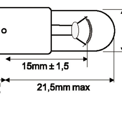 Lampadina a incandescenza BA9s 24V 4W