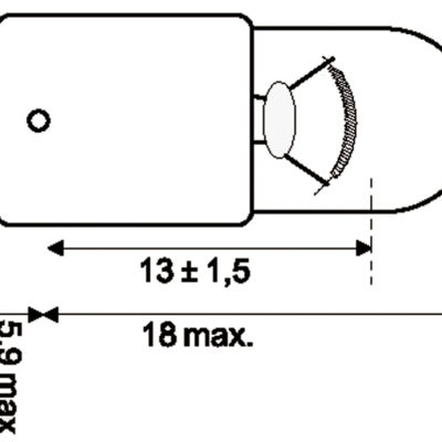 Lampadina a incandescenza BA9s 12V 3W