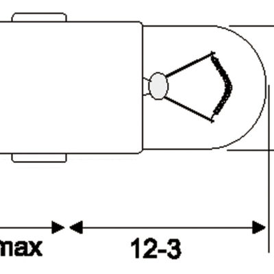 Lampadina a incandescenza BA7s 12V 2W
