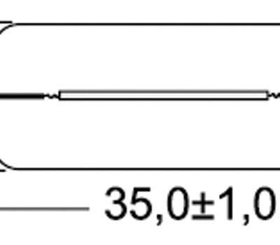 Lampadina a incandescenza da soffitto 24V 5W 11x36