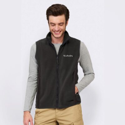 Gilet in pile nero Kubota