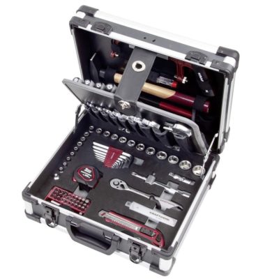 Kraftwerk BASIC LINE Valigia di utensili B143, 1/4"+3/8", 102 pz.