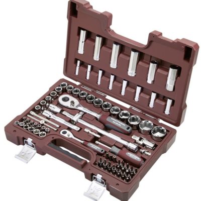 Kraftwerk Set di chiavi a bussola, 1/4“+1/2“, 80 pz.