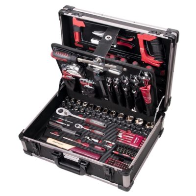 Kraftwerk Valigia di utensili PRO LINE, 1/4“ + 1/2“, 263 pz.