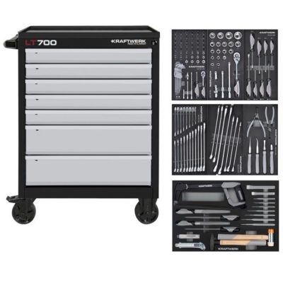 Kraftwerk LT LINE Carrello da officina LT700, 7 cassetti, 301pz