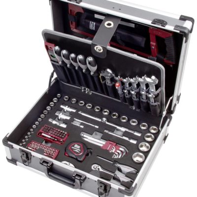 Kraftwerk Valigia portautensili B147, 1/4" + 1/2", 158pz