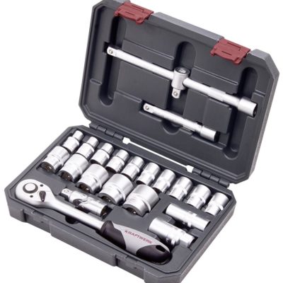 Kraftwerk Set di chiavi a bussola BASIC LINE, 1/2“, 22 pz.