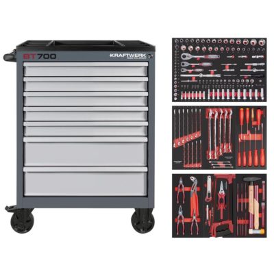 Kraftwerk BT LINE Carrello da officina BT700,7 cassetti, 189 pz.