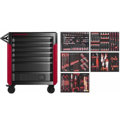Kraftwerk PRO LINE Carrello da officina PT800, 7 cassetti, 274 pz.