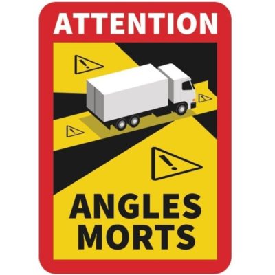 Foglio magnetico "Punto cieco" per autocarri