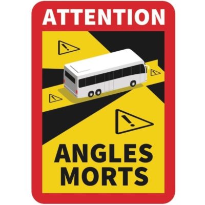 Foglio magnetico "Punto cieco" per autobus