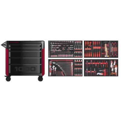 Kraftwerk PRO LINE Carrello da officina PT1000 7 cassetti 267 pz.