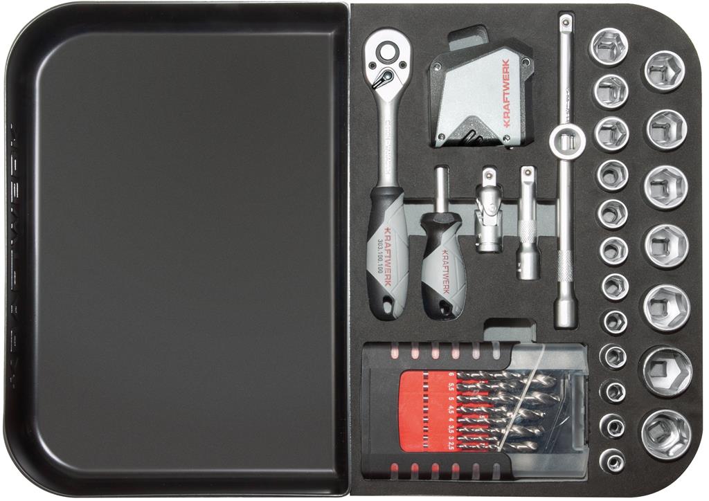 Kraftwerk Valigia portautensili B160, 3/8", 162-pz. senza powertool - immagine 6