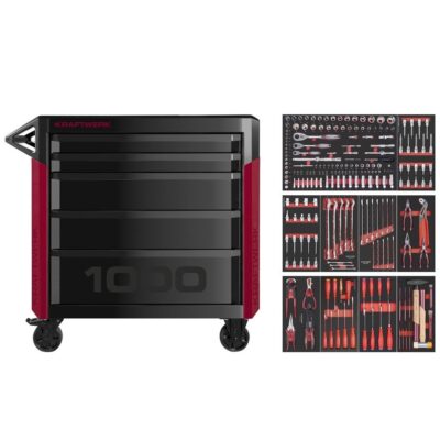 Kraftwerk PRO LINE Carrello da officina PT1000, 7 cassetti, PB,  227 pz.