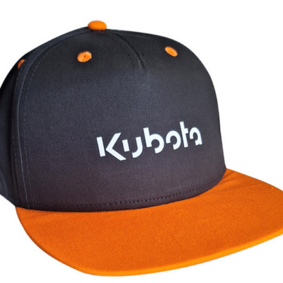 Cappellino snapback, nero/arancio Kubota