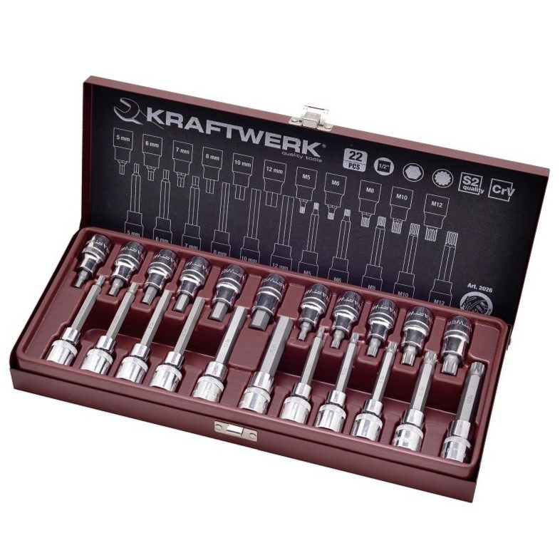 Kraftwerk Set di inserti a brugola - XZN, 22pz