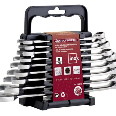 9pz- Set chiavi combinate da 8 a 19 mm - INOX