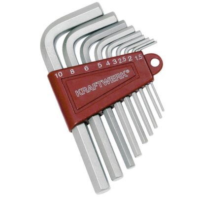 SERIE CHIAVI MASCHIO ESAGONALI 1.5-10 MM, 9 PZ