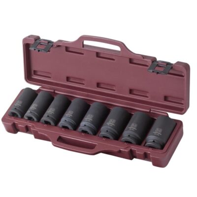 Kraftwerk Assortimento chiavi a bussola tipo lungo a macchina 3/4“, 8 pz