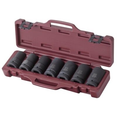Kraftwerk Assortimento chiavi a bussola a macchina 1“, 7 pz