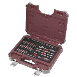Kraftwerk Set di chiavi a bussola, 1/4“, 44 pz.