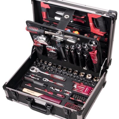 Kraftwerk Valigia di utensili Pro-Line, 1/4" + 1/2", PB/HT, 263 pz.