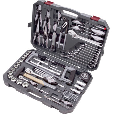Kraftwerk Set di chiavi a bussola, Basic, 1/4"+1/2", 115 pz.
