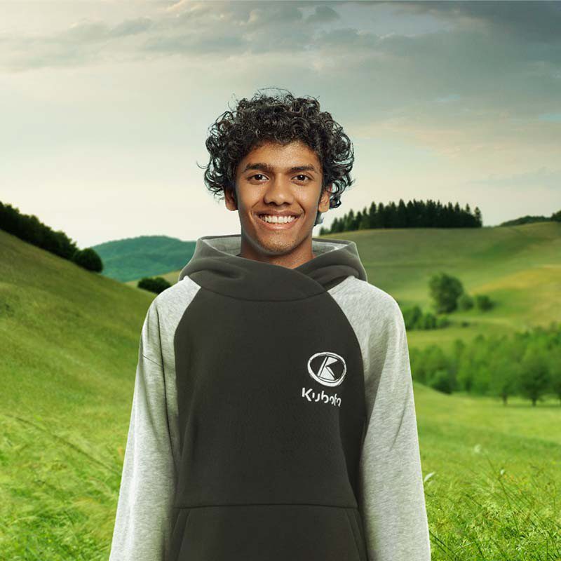 Felpa con cappuccio da bambino Kubota - immagine 4